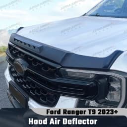 Bonnet Protector For Ford Ranger T9 2023 2024 2025 Wildtrak XLT XLS XL Sport Bonnet Guard ABS Bug Deflector Matte Black