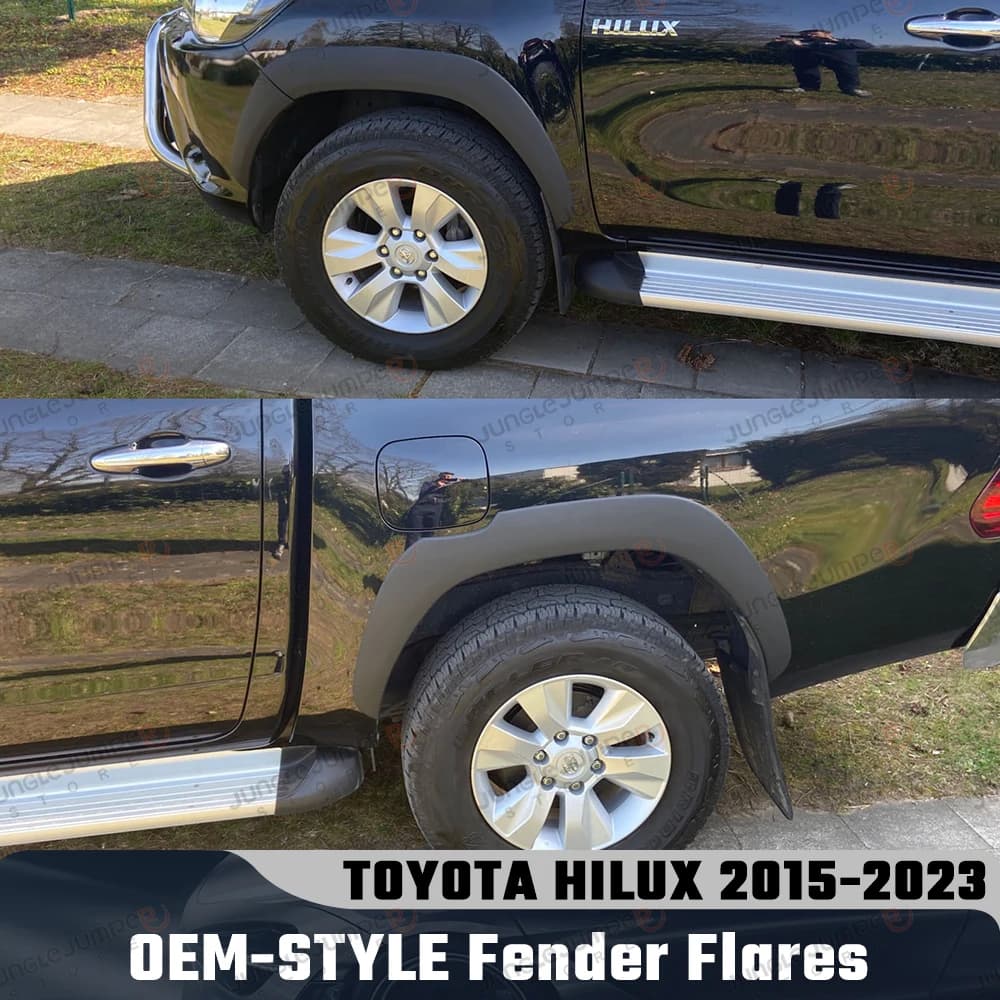 Fender Flares Wheel Arch For Toyota Hilux Revo ROCCO SR SR5 2015-2023 N80 Offroad 12MM Wheel Arch OEM-Style Car Accessories