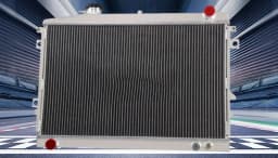 Aluminum Radiator+fan Fit Mazda Bravo B2600 Ford Courier Ute Petrol 85 1986-1996 MT 1987 1988 1989 1990 1991 1992 1993 1994 1995