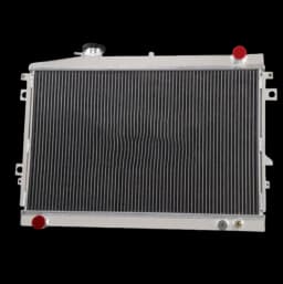 Aluminum Radiator+fan Fit Mazda Bravo B2600 Ford Courier Ute Petrol 85 1986-1996 MT 1987 1988 1989 1990 1991 1992 1993 1994 1995
