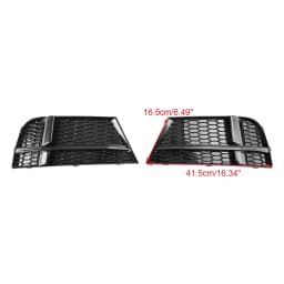 Artudatech Front Fog Light Cover Bezel Grill Grille Fit for AUDI A3 8V S-LINE 2017-2019