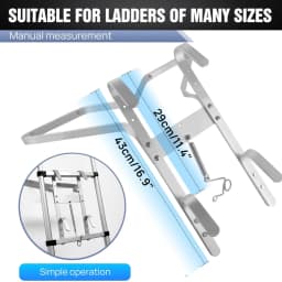 DayPlus V-Shaped Ladder Bracket Tool Ladder Accessory Bracket Stabiliser For Corners, Walls, Windows, Trees