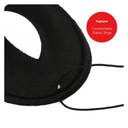 Childs Highway Costume Accessory Set - Black Tricorn Hat, Black Eye Mask and Rabbit Nose - Kids World Book Day Book Day Costume
