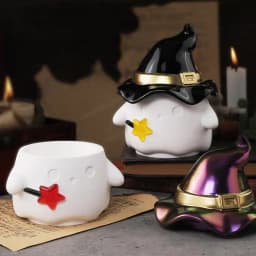 Candle Cup Molds Silicone Halloween Ghost Storage Box 3D Silicone Molds Reusable Holiday Decoration Plaster Cute Non-Stick