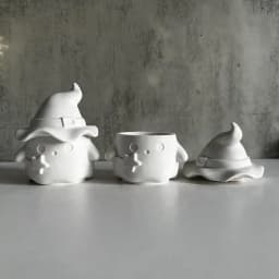 Candle Cup Molds Silicone Halloween Ghost Storage Box 3D Silicone Molds Reusable Holiday Decoration Plaster Cute Non-Stick