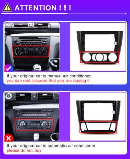 ESSGOO Android 14 9" Wireless Carplay Android Auto For BMW 1-Series E88 E82 E81 E87 2004-11 Car Radio Multimedia Player GPS Navi