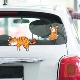 car decal bumper sticker Self-Adhesive Funny Cat Sticker Waterproof Accessories for Car Truck Window Bumper Decals