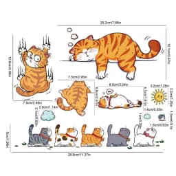 car decal bumper sticker Self-Adhesive Funny Cat Sticker Waterproof Accessories for Car Truck Window Bumper Decals