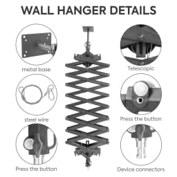 Photography 78inch/200cm Heavy-Duty Ceiling Wall Mount Boom Arm, Save Space, Stand For Ring Light Strobe Flash Camera Softbox