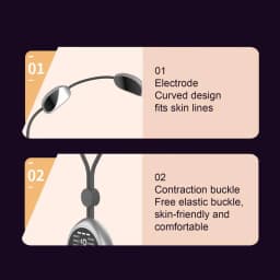 Portable Lymphatic Relief Neck Massager Neck Shoulder Cervical Spine Massager EMS Muscle Massager With 8 Modes 19 Intensity