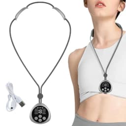 Portable Lymphatic Relief Neck Massager Neck Shoulder Cervical Spine Massager EMS Muscle Massager With 8 Modes 19 Intensity