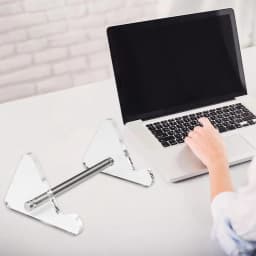 1/2/3 Tier Display Keyboard Holder Laptop Stand Transparent Acrylic Keyboard Stand for Computer Mechanical Keyboard Storage Rack