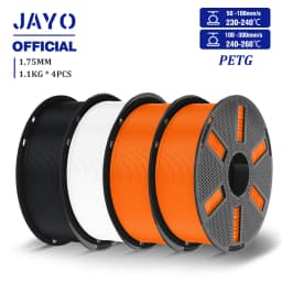 JAYO 4.4KG 3D PETG/PETG Transparent Filament 1.75mm Filament For Bambu FDM 3D Printer PETG Neatly Wound 3D Printing Material