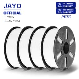 JAYO 4.4KG 3D PETG/PETG Transparent Filament 1.75mm Filament For Bambu FDM 3D Printer PETG Neatly Wound 3D Printing Material