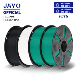 JAYO 4.4KG 3D PETG/PETG Transparent Filament 1.75mm Filament For Bambu FDM 3D Printer PETG Neatly Wound 3D Printing Material