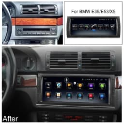 10.25' IPS Carplay Android 14 8G+128G 8Core GPS Car DVD Player Multimedia Radio Wifi Autoradio For BMW E39 X5 E53 M5 Range Rover