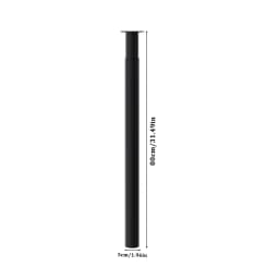 Livingandhome Height Metal Table Legs Furniture Accessories Anti-slip Black Iron Table Leg Round Metal Table Legs