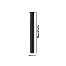 Livingandhome Height Metal Table Legs Furniture Accessories Anti-slip Black Iron Table Leg Round Metal Table Legs