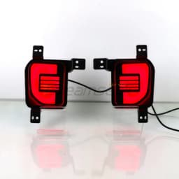 Pair LED Rear Bumper Tail Light Kits For Ford Everest 2022+ With Sequential Dynamic Turn Signal Brake Lamp Reflector Smoke Lens