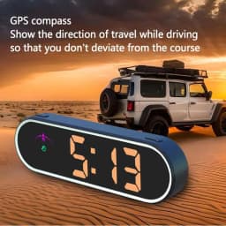 Heads Up Display For Cars Heads Up Display Display GPS Car Hud Smart Gauge Colorful Speed Meter Speeding Alert Travel Direction