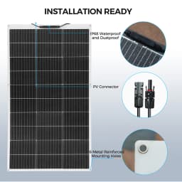 100 Watt -1000W Solar Panel 12 Volt Monocrystalline Solar Panels High Efficiency Module RV Marine Boat Caravan Off Grid (1-10PC