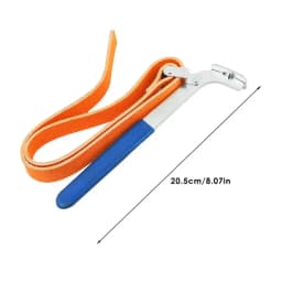 Strap Wrench Plumbing Heavy Duty Handle Strap Wrench Adjustable Belt Wrench Change Removal Tool Multi-Purpose Oil Filter Wrench