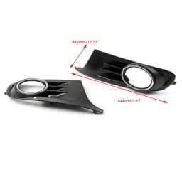 Artudatech For 2010-2014 VW MK6 Golf Jetta Sportwagen Open Vent Fog Light Grille Covers