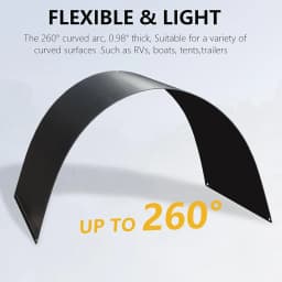 100 Watt Fiberglass Flexible Solar Panel 1000W-100W , Portable Bendable 12 Volts Mono Cell for RV Camping Home Boat Marine