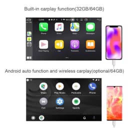 8" Carplay DSP 4G Android 14 Multimedia 8G 256GB Car DVD Player GPS stereo navigation autoradio For Fiat Ducato 2009-2015 2 din