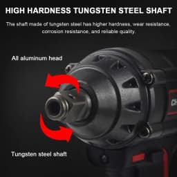 1000Nm 1/2" Cordless Electric Impact Wrench Drill Gun Ratchet Driver 1/2Battery
