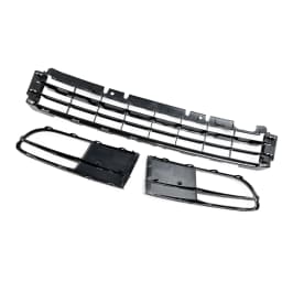Artudatech Front Bumper Lower Grille + Fog Light Grill Fit for VW Beetle 2012-2016 W/ Chrome