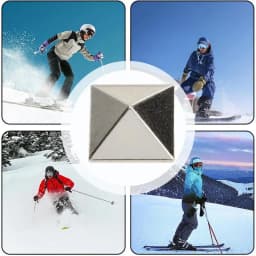 18pcs Snowboarding Pad Accessory Anti Slip Zinc alloy Material for Improving Skid Resistance Durable Exquisite Lightweight
