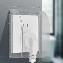 86 Type Splash-Proof Box Transparent Socket Protective Electric Plug Cover Switchs Waterproof Box Power Outlet Dust Protector