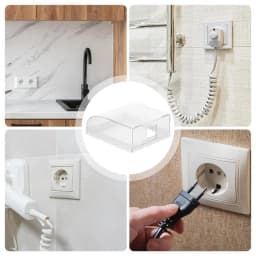 86 Type Splash-Proof Box Transparent Socket Protective Electric Plug Cover Switchs Waterproof Box Power Outlet Dust Protector