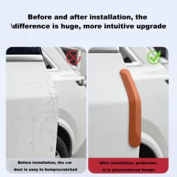 Scratch Guard For Car Auto Door Anti-Collision Sticker 4X Soft Side Edge Anti-Collision Strips For Door Edges And Rearview
