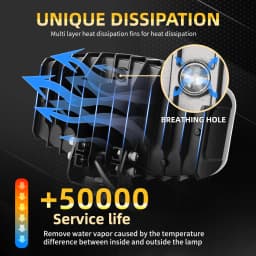 HAOLIDE 10INCH FULL LED SPOT LIGHT PLUS AMBER WHITE DRL 12V 24V Jumbo Oval TRUCK VAN SPIDER 3500K 6500K
