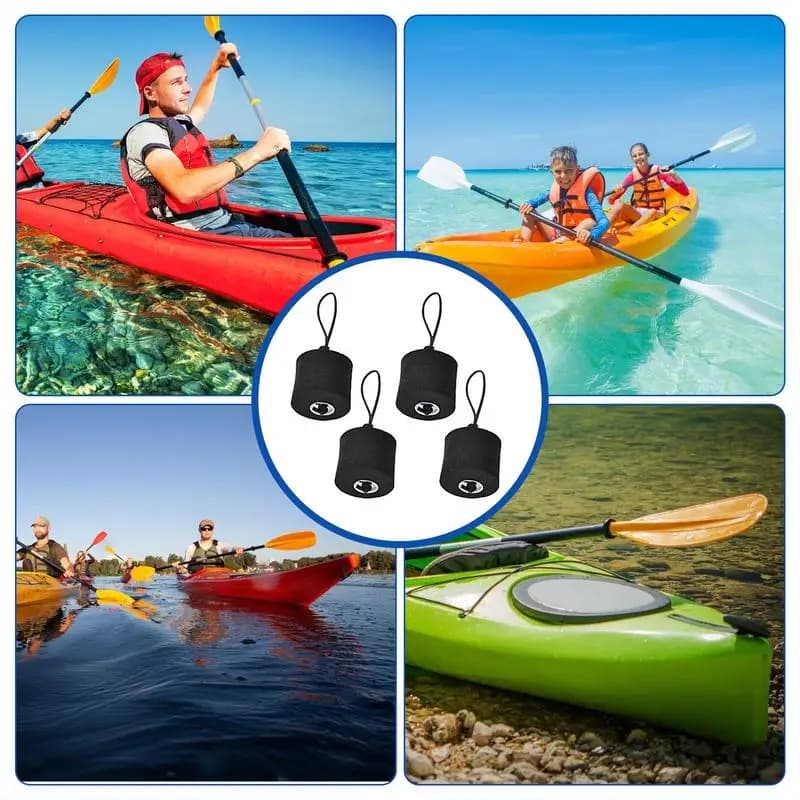 Scupper Plugs 4 Pieces Drain Holes Stopper With Lanyard Boat Water Control EVA Holes Stopper Bung For Dinghy Replacement Part