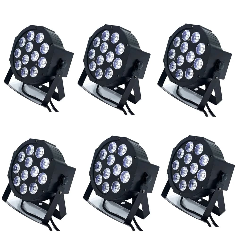 6pcs/LED Par 12x18W RGBWA UV HOT Light 12x12W /7X12W /7x18W RGBWA UV 6in1 LED DJ Wash Light Stage Lighting Dj Party Disco
