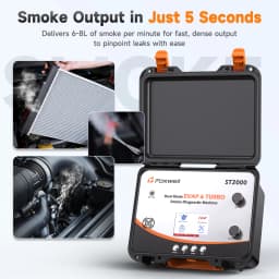 FOXWELL ST2000 Automotive Smoke Machine Built-in Air Pump Digital Display Dual Mode Leak Tester for EVAP & Turbo System Tools