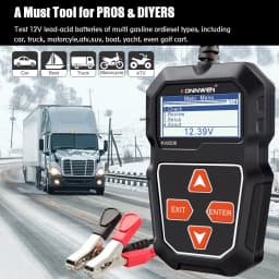 KONNWEI KW208 Car Battery Tester 12V 100 to 2000CCA Cranking Charging Circut Tester Battery Analyzer 12 Volts Battery Tools
