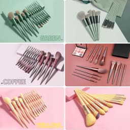 13PCS Professional Make Up Brush Set Cosmetic Makeup Brushes with Drawstring Bag