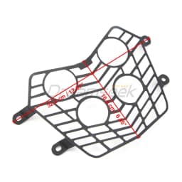 Black Headlight Grille Guard Cover for Yamaha Tenere 700, XT700Z Tenere, T7 Rally 2019 2020 2021 Motorcycle Fairing Protector
