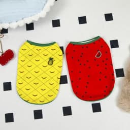 Dog Summer Clothes Pet Summer Clothes Soft Breathable Dog Cat Shirt Cute Watermelon Pineapple Outfit Clothes For Small To Large