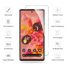 6in1 Tempered Glass For Google Pixel 7 6 8 9 6a Screen Protector lens film For Google Pixel 7a 8a 8 Pro 9 Pro XL Protective film