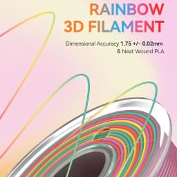 JAYO Rainbow 3D Printer Filament 1.75mm PLA / Silk PLA / PLA Transparent Rainbow 3D Filament
