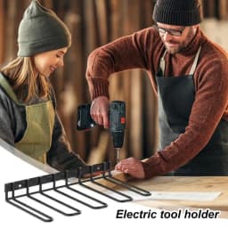 Drill Holder Wall Mount Cordless Drill Wall Mount Power Tool Organizer Utility Storage Rack Heavy Duty Thickened Battery Tool