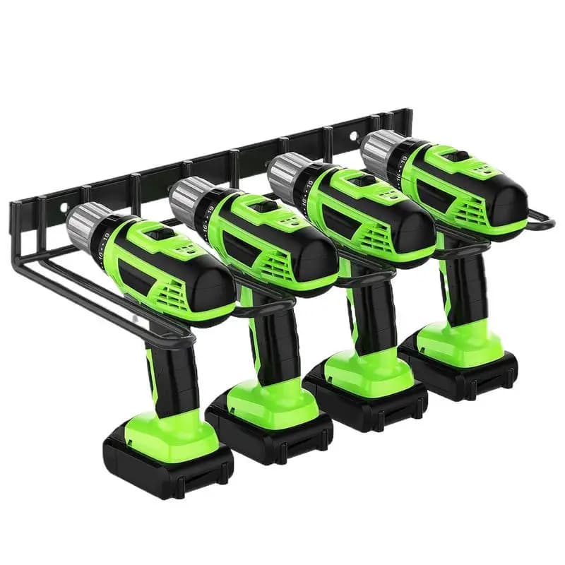 Drill Holder Wall Mount Cordless Drill Wall Mount Power Tool Organizer Utility Storage Rack Heavy Duty Thickened Battery Tool