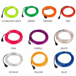5/10M Flexible NeonEL Wire Rope Tube LED Strip Light Glow Waterproof Neon Lights 3V 5V 12V For Dancing Shoes Clothing Car