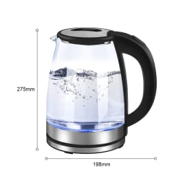 2L Larger Capacity Electric Kettle 220V Glass Tea Kettle Home Kitchen Water Heater EU/UK Plug Water Boiler
