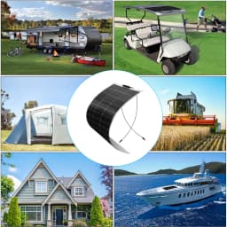 Solar Panel Battery Charger 50W 120W 12V Flexible Solar Panel 18V Photovoltaic Mono Module for Caravan Home Roof Car Motorhome
